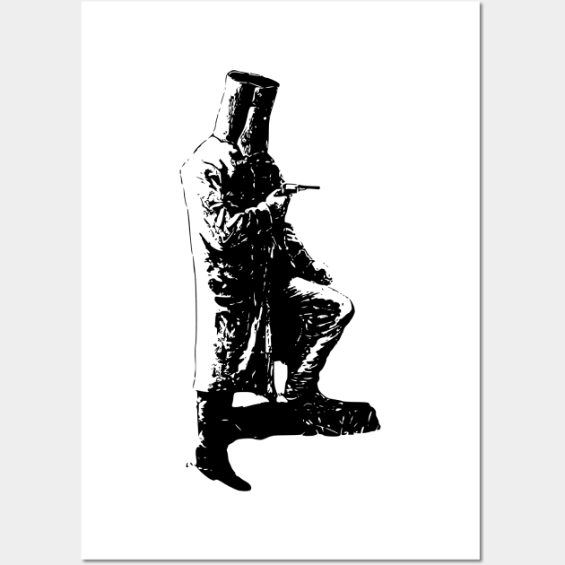 Ned Kelly at Bay Wall Art by Australian_Bushranging